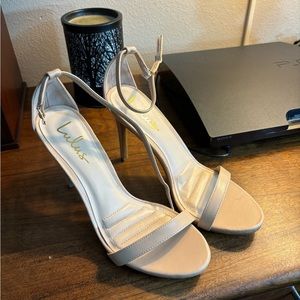 Lulu women’s high heels with ankle strap , never worn